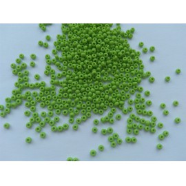 Cseh kásagyöngy - 8/0 méret - 25 gramm / csomag - zöld